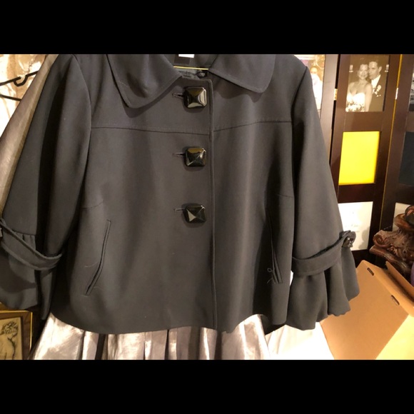 Ladies nygard black coat - Picture 8 of 8